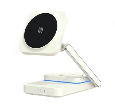Levelo Aurora 3 In 1 Wireless Charger  - White