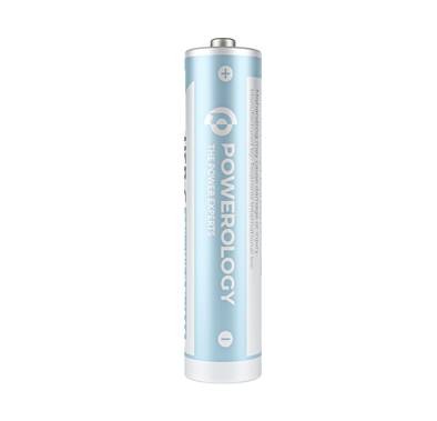 Powerology Type-C Rechargeable Lithium-ion AAA Battery - White
