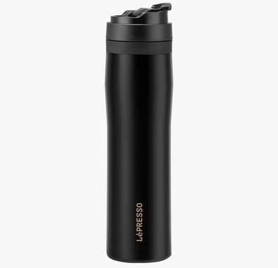 Lepresso Portable Mug French Press Coffee & Tea - Black