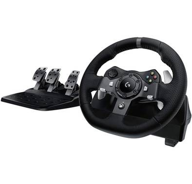 Logitech G923 Racing Wheel and Pedals for PS4/PC - Black