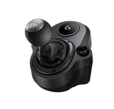 The Logitech G Driving Force Shifter, With the G29 and G920 Driving Power Race Wheels - Black