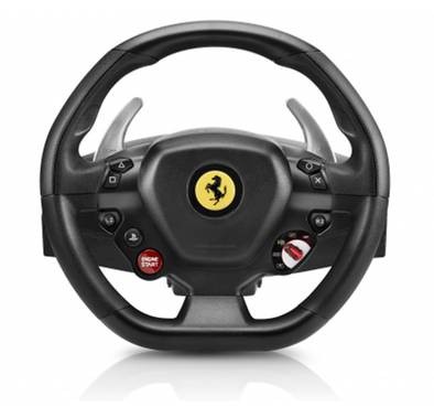 Thrustmaster T80 Ferrari 488 GTB Edition Racing Wheel + Pedals for PS4 - Black