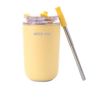 Green Lion Vacuum Travel Mug Lite - Cream