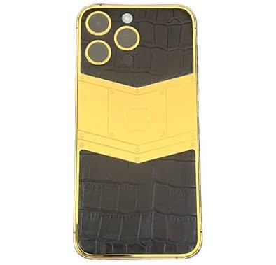 Mansa Custom iPhone 15 Pro Max - Gold & Carbon Fibre Caviar - 512GB