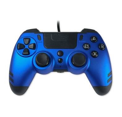 Steelplay Slim Pack Wired Controller For PC/PS4  - Sapphire Blue