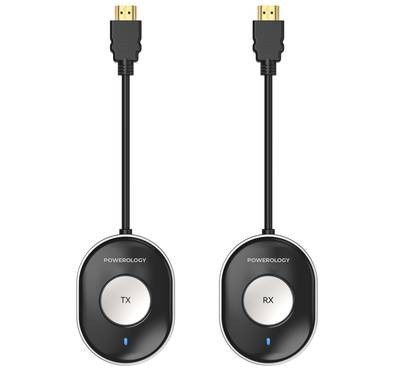 Powerology Wireless HDMI Transmitter and Receiver  - Black