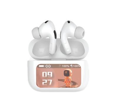 Green Lion Touch Tone Lite Earbuds with Active Noise Cancellation - White