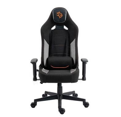 Porodo Gaming Professional Gaming Chair with Fabric+PU+Suede Covered Form - Black