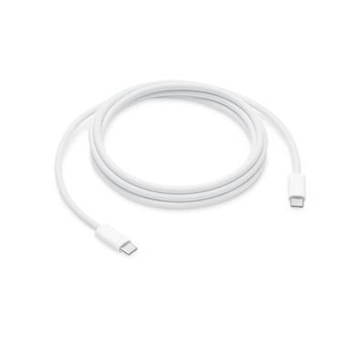  Apple  USB-C Charge Cable  240W , USB 2 Rates , 2M, USB-C On Both Ends - White