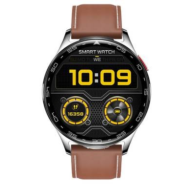 Porodo Pulse Smart Watch with Wireless Earbuds, Leather & Silicone Straps, Android 5.0 and iOS 10.0 and Above - Silver