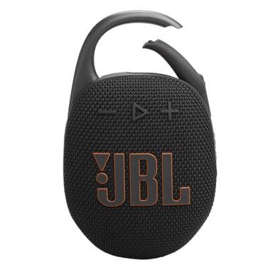 مكبر صوت JBL Clip 5 اللاسلكي المحمول، بلوتوث 5.3، وقت شحن 3 ساعات، طاقة خرج 7 وات، عمر بطارية 15 ساعة، مقاوم للماء والغبار IP67 - أسود