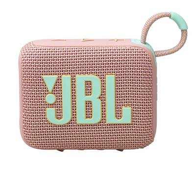 JBL Go4 Portable Wireless Speaker, 7h Playtime, Bluetooth 5.3, Water & Dust Resistant, Supports Auracast - Pink