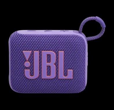 JBL Go4 Portable Wireless Speaker, 7h Playtime, Bluetooth 5.3, Water & Dust Resistant, Supports Auracast - Purple