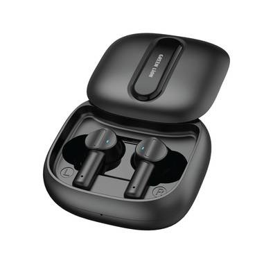 Green Lion Harmonic True Wireless Earbuds with IPX4 Water Resistance and Bluetooth Version 5.3 - Black