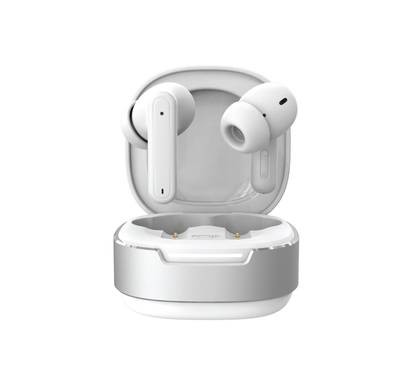 Green Lion Modify Hybrid Earbuds, Noise Reduction, ANC, Bluetooth version 5.4, Hybrid 6 Mics - White