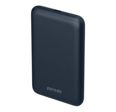 Porodo 10000mAh Aluminum Power Bank, PD 20W, Durable Material,  Patented Design, Fast Charge, Lightweight & Portable, Slim & Pocket Size, Type-C Input & Output - Dark Gray