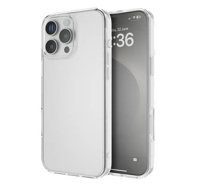 Levelo Clara Case for iPhone 16 Pro Max with Clearview Technology, 3H Scratch Resistance - Clear