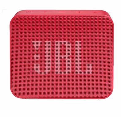 JBL Go Essential Portable Wireless Speaker, 5 Hours Playtime, Bluetooth 4.2, Micro USB Charging, Waterproof - Red