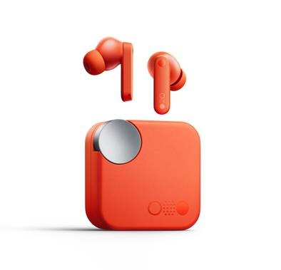 CMF Nothing Buds Wireless Earphone, 43.5h Playtime, BT 5.3, Dual Device Connection, Adaptive Hybrid ANC, High-Definition Sound Based on Dirac, In-Ear Detection, Water & Dust Protection - Orange