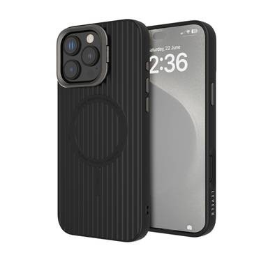 Levelo Livia TPU Silicone Case for iPhone 16 Pro Max, Compatible with MagSafe - Black