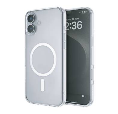 Levelo MagSafe Clara Clear Case for iPhone 16 Plus with Clearview Technology & 3H Scratch Resistance - Clear