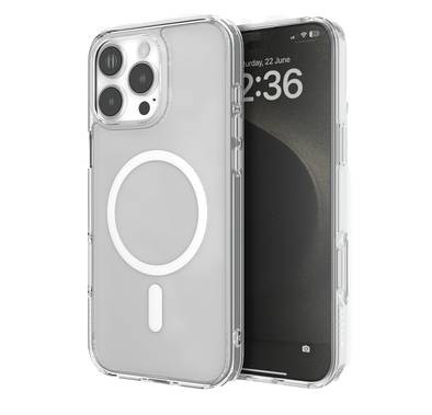 Levelo MagSafe Clara Clear Case for iPhone 16 Pro Max with Clearview Technology & 3H Scratch Resistance - Clear