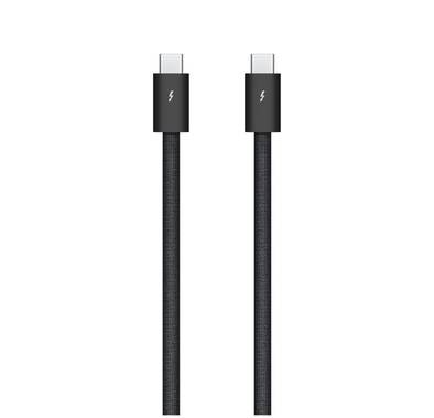 Apple Thunderbolt 4 (USB-C) Pro Cable (1 m),  Transfer data at up to 40Gb/s, up to 100 watts Power Delivery, HBR3 - Black  