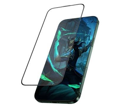 واقي شاشة زجاجي منحني بالكامل من Green Lion Diego Pet Privacy لهاتف iPhone 16 Pro Max، عالي الاستجابة، مضاد لبصمات الأصابع والخدوش، خالٍ من الفقاعات - حافة سوداء