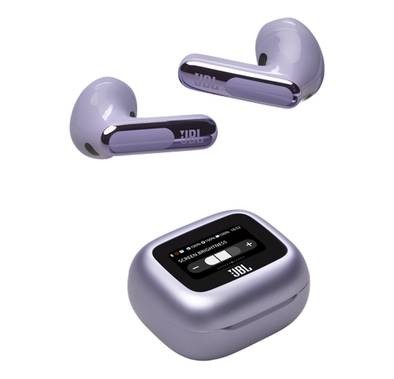 سماعات JBL Live Flex 3 True Earbuds، مدة تشغيل 50 ساعة، بلوتوث 5.3، وقت شحن 2 ساعة، شحن من النوع C واللاسلكي، اتصال متعدد النقاط، Personi-Fi 3.0، ANC - أرجواني  