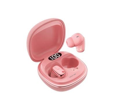 Green Lion SIENA True Wireless Earbuds, IPX5 Water Resistance, LED Digital Display, Bluetooth Version 5.4 - Pink 