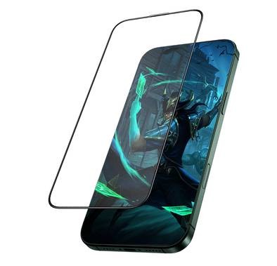 زجاج Green Lion 3D Silicone Plus Advanced Privacy Edge لهاتف iPhone 16 Pro، شفاف للغاية، خالٍ من الفقاعات، مضاد للخدش، عالي الاستجابة، مضاد لبصمات الأصابع، مقاوم للشحوم - أسود 