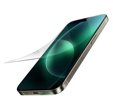 واقي زجاجي عالي الدقة 9H من Green Lion لهاتف iPhone 16 Plus، خالٍ من الفقاعات، عالي الاستجابة، مضاد لبصمات الأصابع، مضاد للخدش - شفاف