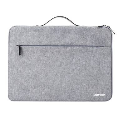 Green Lion Sigma Laptop Sleeve Bag, 14.1" Laptop Sleeve Size, Multi Padded Protection, Durable Zipper Light - Gray