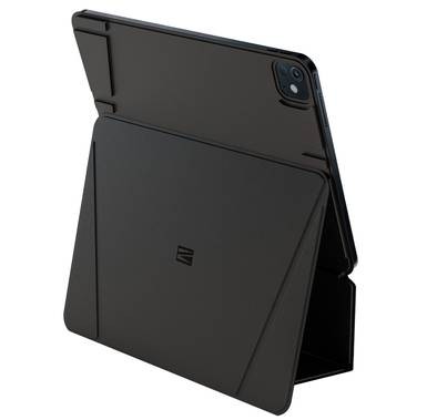 حافظة Levelo Luxora Folio لجهاز iPad Pro مقاس 13 بوصة، مع ثبات مغناطيسي قوي وتصميم متعدد الطيات وارتفاع قابل للتعديل - أسود