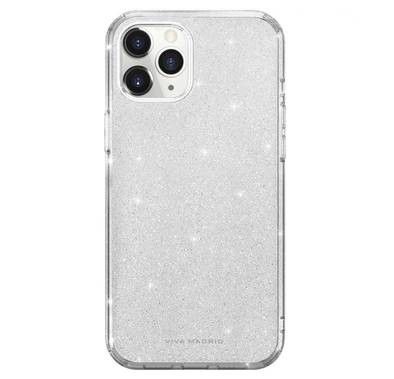 Viva Madrid Celeste Back Case Compatible for Apple iPhone 12 Pro Max (6.7") Shock & Scratch Resistant, Easy Access to All Ports (Cameras, Buttons & Speakers) - Clear