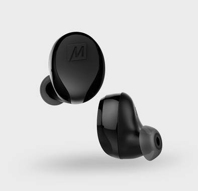 MEE audio X10 Truly Wireless in-Ear Headphones with Ergonomic Design, IPX5 Sweat Resistance, and 4.5 Hours Battery Life (23 Hours with Included Compact Charging case) (Black)