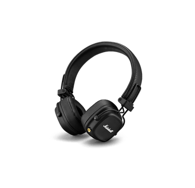 Marshall Major Foldable Bluetooth On Ear Headphones - Black