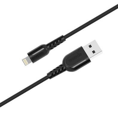 Porodo  Braided Lightning Cable 1.2m, Fast Charging, Data Sync, Super Durable, Compatible with iPads, iPhones and AirPods/AirPods Pro