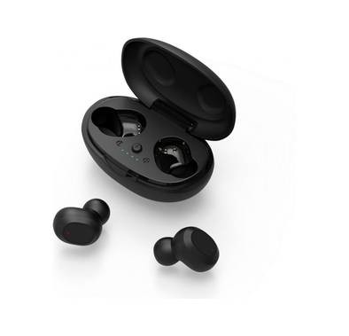 Devia Joy A1 Series TWS Wireless Earphone with HD Noise Reduction & Durable Life - Ergonomic Design Portable Dual-ear Bluetooth 5.0 Earbuds - HI-Fi Sound Quality - Black