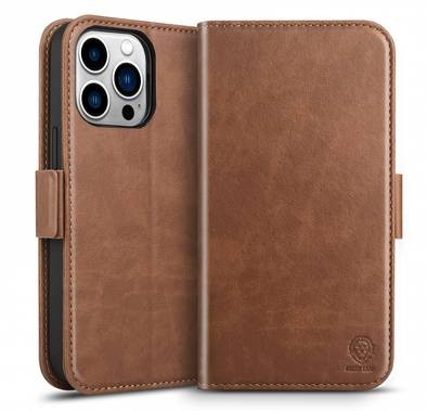 iPhone 13 Pro Cases Green Lion MagSafe Wallet iPhone 13 Pro Cases(6.1) - Brown