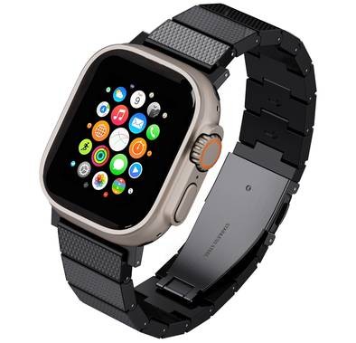 Levelo Fusion Resin Strap For Apple Watch - Black