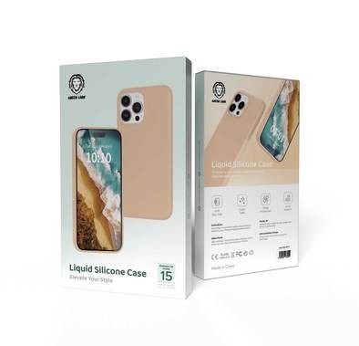 Green Lion iPhone 15 Pro Max For Liquid Silicone Case - Titanium