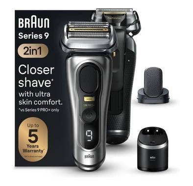 Braun Series 9 Pro+ 9597cc Wet & Dry shaver - Silver